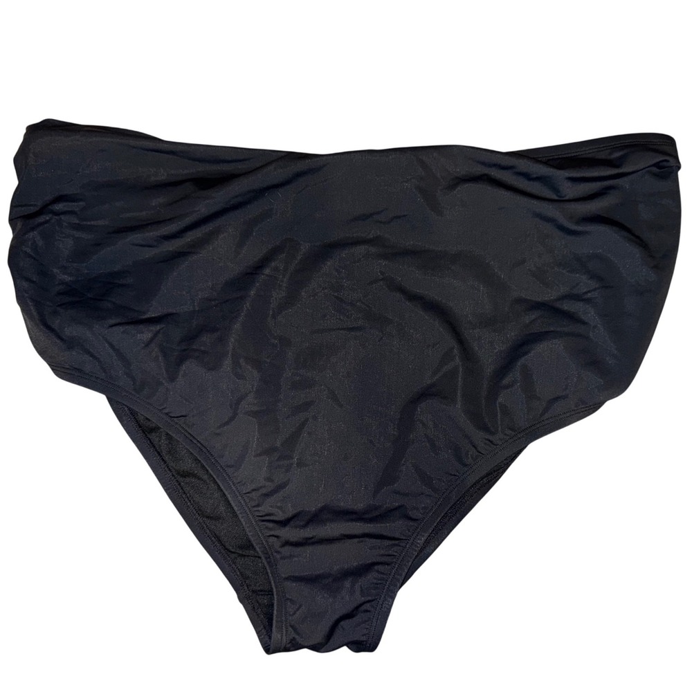 Ingrid & Isabel Maternity XXL Black‎ Ruffle Swimsuit Bottoms NWT